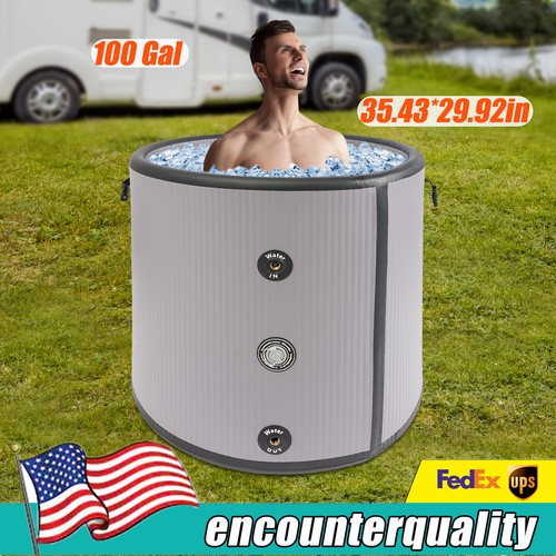 100 Gallons Inflatable Bathtub Portable Bathtub Ice Bath Tub Cold Bathtub USA