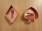 Lot Of 22 Vintage Aluminum Cookie Cutters 4 Copper Color Christmas & More Tree  — photo 3