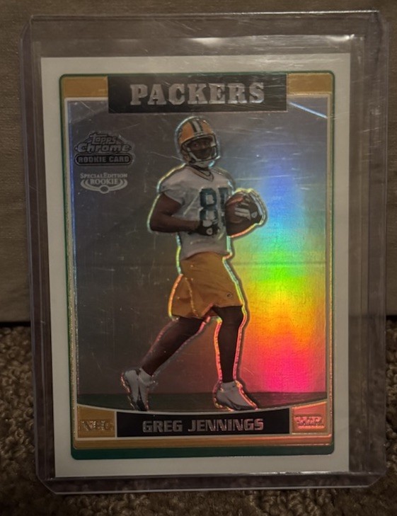 2006 Topps Chrome Greg Jennings Refractor Rookie RC #260 Packers