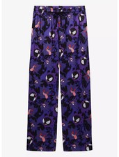 Pokemon Gengar Gastly Haunter Allover Print Sleep Pajama Pants Purple New