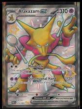 Alakazam ex 215/091 Holo PAF Paldean Fates Pokemon Near Mint