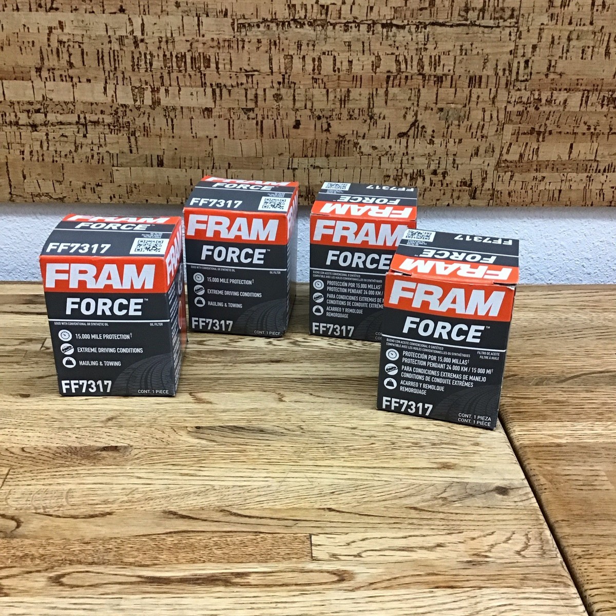 4 Pack - Fram Force FF7317 Natural Oil Filter- Engine (Fram Force