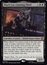 Black Cat, Cunning Thief SPM 52 English NM - MTG