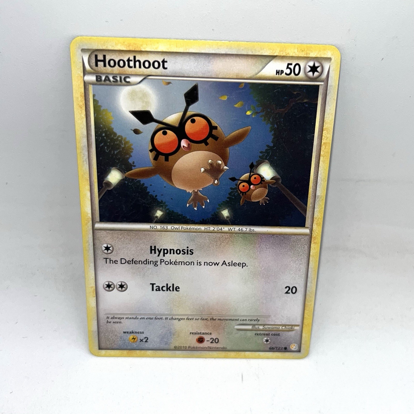 Hoothoot 66/123 HGSS HeartGold & SoulSilver  Pokemon TCG