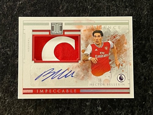 Hector Bellerin 2019-20 Panini Impeccable Patch Auto /25 Silver