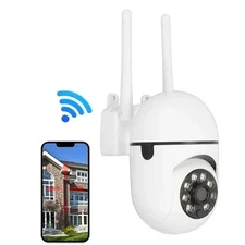 Outdoor Security Camera, 1080p IP Cam 2.4G IP66 Waterproof Night Vision Motion