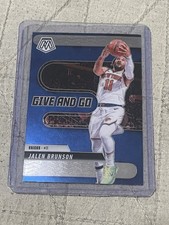 Jalen Brunson Give And Go 2024-25 Panini Mosaic #11 Basketball Trading Card