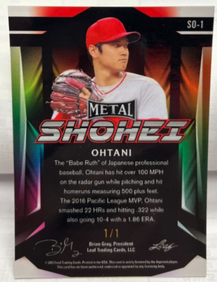 SHOHEI　De'Longhi MDH0P-PB Shohei Ohtani ROOKIE GOLD REFRACTOR Japanese Vending Sticker