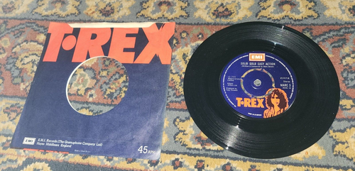 T REX MARC BOLAN BORN TO BOOGIE/SOLID GOLD EASY ACTION ORIGINAL 1972 UK 7" W/PS - Picture 3 of 3