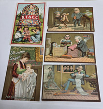 c1880's Trade Card Victorian Lady 5 cards