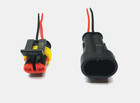 2 Pin Waterproof  Connector - IP65 Rating - 20AWG Wire - UK Free P&P