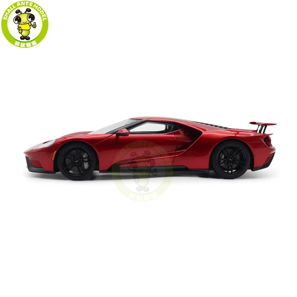 Coche modelo Ford GT 2017 1/18 Autoart 72943 rojo líquido/plateado rayas Foto 2 de 4