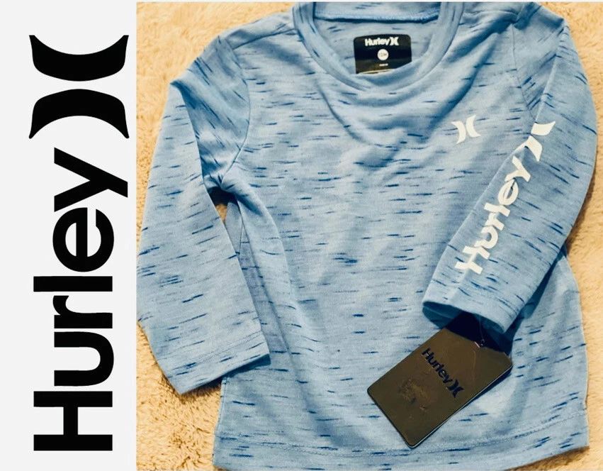 NUEVO CON ETIQUETAS HURLEY Juego de 2 piezas de manga larga y joggers para niños azul claro. Talla:12M. AHORA: $25 Foto 4 de 4