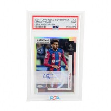 2024  Topps NSCC Silver Pack Lamine Yamal UEFA Autograph 01/15 MINT PSA 9 POP 1
