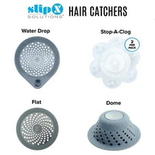 SlipX Solutions Hair Catchers Stop Clogs In Most Drain Types