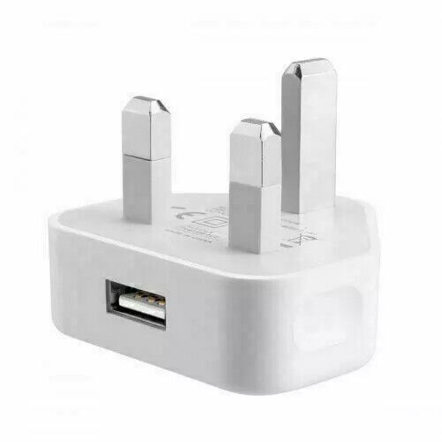 UK Netz 3 Pin Stecker Adapter Ladegerät 1/2/3 Port Dual USB für Telefone Tablets - Bild 9 von 13