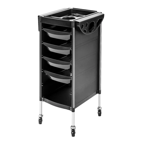 4 Drawer Salon Hairdresser Trolley Beauty Barber Storage Basket Rolling Cart UK - Picture 11 of 18
