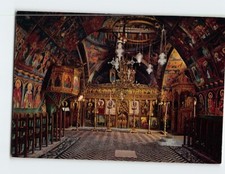 Postcard Byzantine Church of Virgin Lindos Rhodes Greece