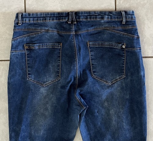 City Chic Denim Harley Mid Rise Skinny Jeans Size 16R Excellent Condition - Picture 6 of 7