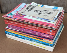 Quiting, Knitting, Needlecraft, Cross-Stitching books, booklets, lot of 17
