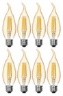 (case of 8 bulbs) GE Lighting Vintage Style LED Decorative Light Bulbs, 5.5