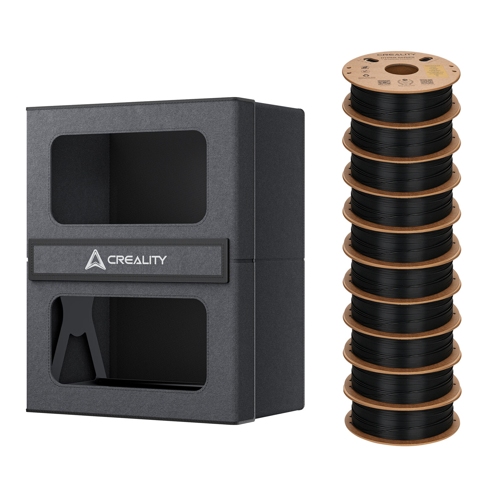 New Creality Filament Storage Box with 10 Rolls of Hyper PLA Filaments ...