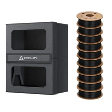 New Creality Filament Storage Box with 10 Rolls of Hyper PLA Filaments
