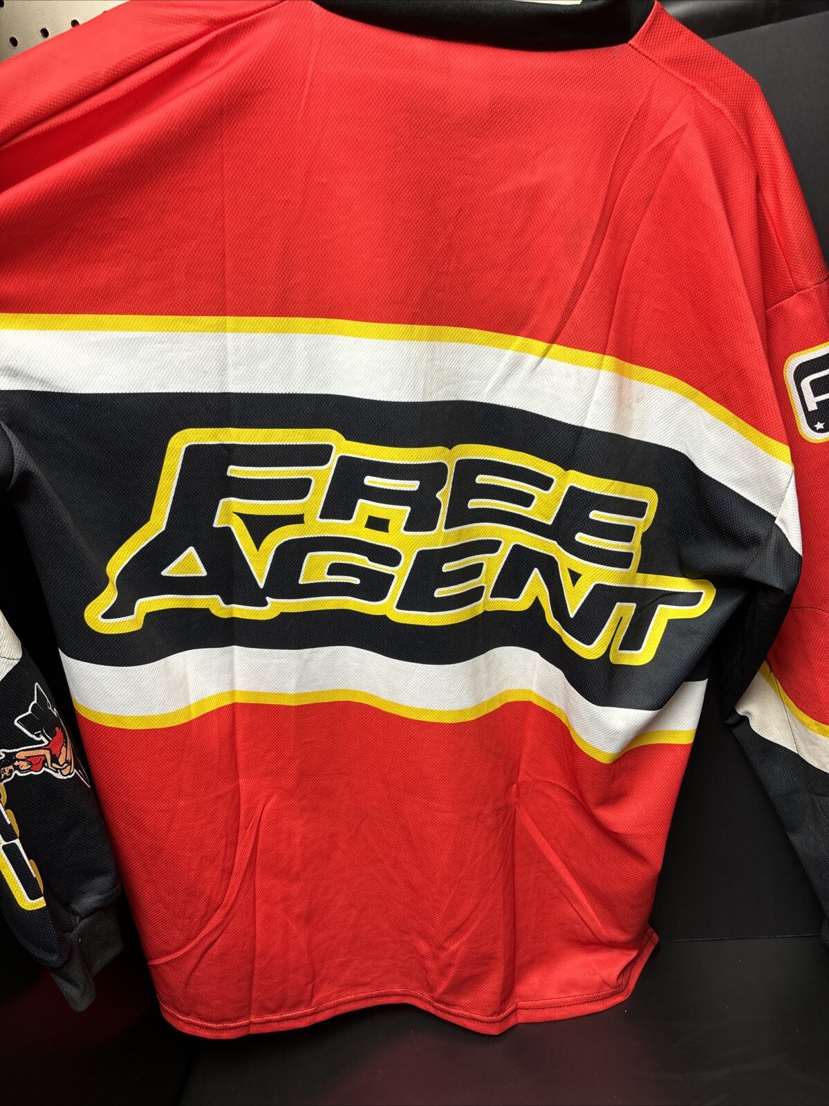 NOS (L) Free Agent Knucklebone Bicycle Factory Team Racing Jersey Bmx GT Mini SE