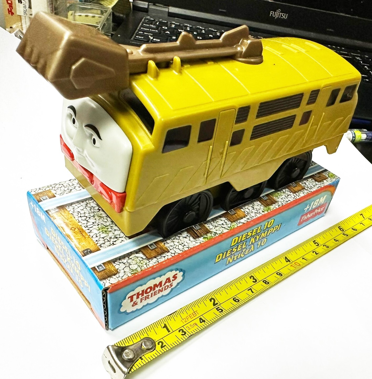 Fisher Price Thomas & Friends Push Along Large Diesel 10 Plastic Made