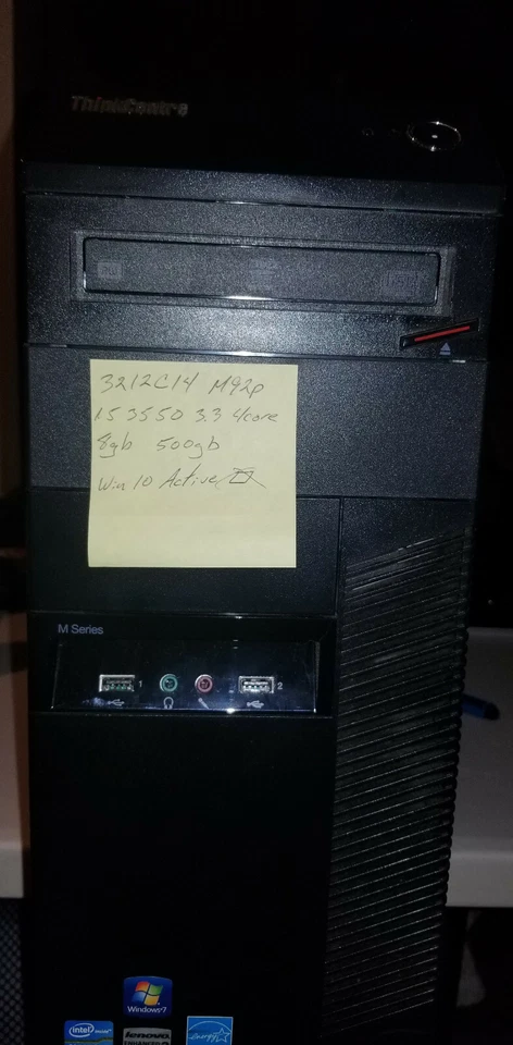 Lenovo ThinkCentre M92p | Intel i5-3550 3.30GHz | 8GB RAM | 500GB HDD, Win 10Pro - Image 3 of 4