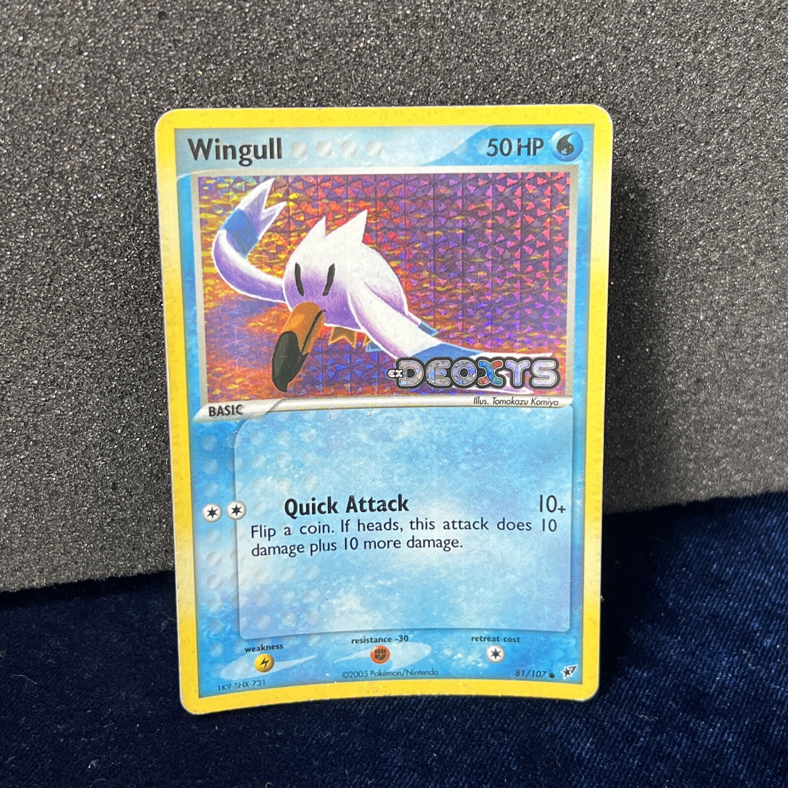 Wingull 81/107 Reverse Holo Stamped EX Deoxys Pokemon Card HP