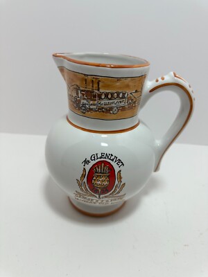GLENLIVET 12 Year Old Scotch Pitcher New York Made In France Vintage Decanter