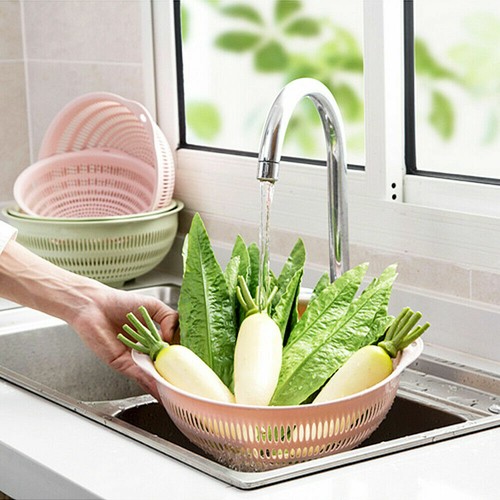 Chrome Kitchen Faucet 360° Swivel Dual Handle Hot Cold Water Sink Mixer Tap - Picture 6 of 15