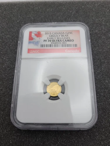 2015 Canada 25c Gold Coin Grizzly Bear NGC PF70 Ultra Cameo #4