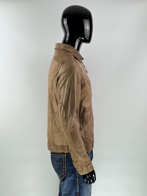 Rare Porsche Design Drivers Selection Men's Brown Leather Jacket L