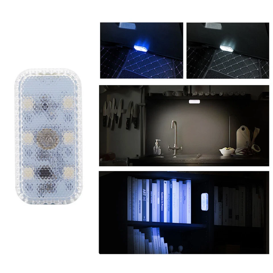 Магнитный автомобильный светодиодный беспроводной сенсорный светильник для салона USB-карта купольный светильник - Изображение 4 из 4