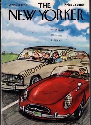 1966 New Yorker April 16 - The Station Wagon or the Jaguar XKE? Saxon - 200 pgs