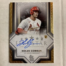 2023 Topps Five Star Nolan Gorman ROOKIE Auto AB