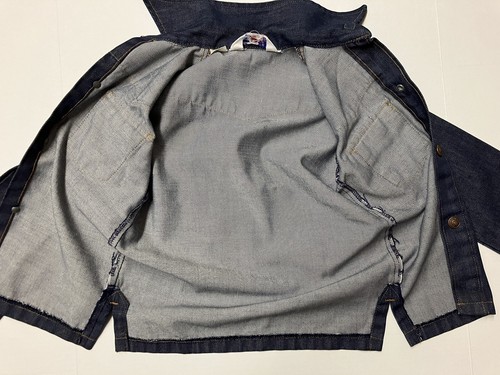 Vtg Little Levis Snap Denim Western Shirt Jacket Boys Girls Youth Size 7 Cowboy - Picture 4 of 14