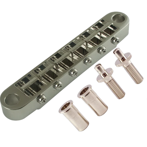Bridge, Gotoh, GE103B-T, Tune-O-Matic, Studs / Bushings Post, Color: Nickel