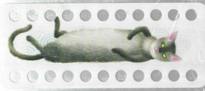 GRAY CAT--22 Holes for Threads--Buratini--Wooden Thread Holder