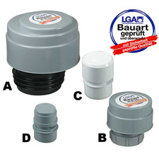 HT Rohrbelüfter Belüftungsventil DN32 DN50 - DN110  LGA geprüft Abluft Entlüfter