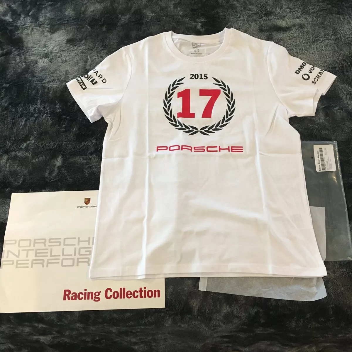 PORSCHE DESIGN NOS OFFICIAL 17TH OVERALL LE MANS WIN T-SHIRT. EURO XXL/USA  XL