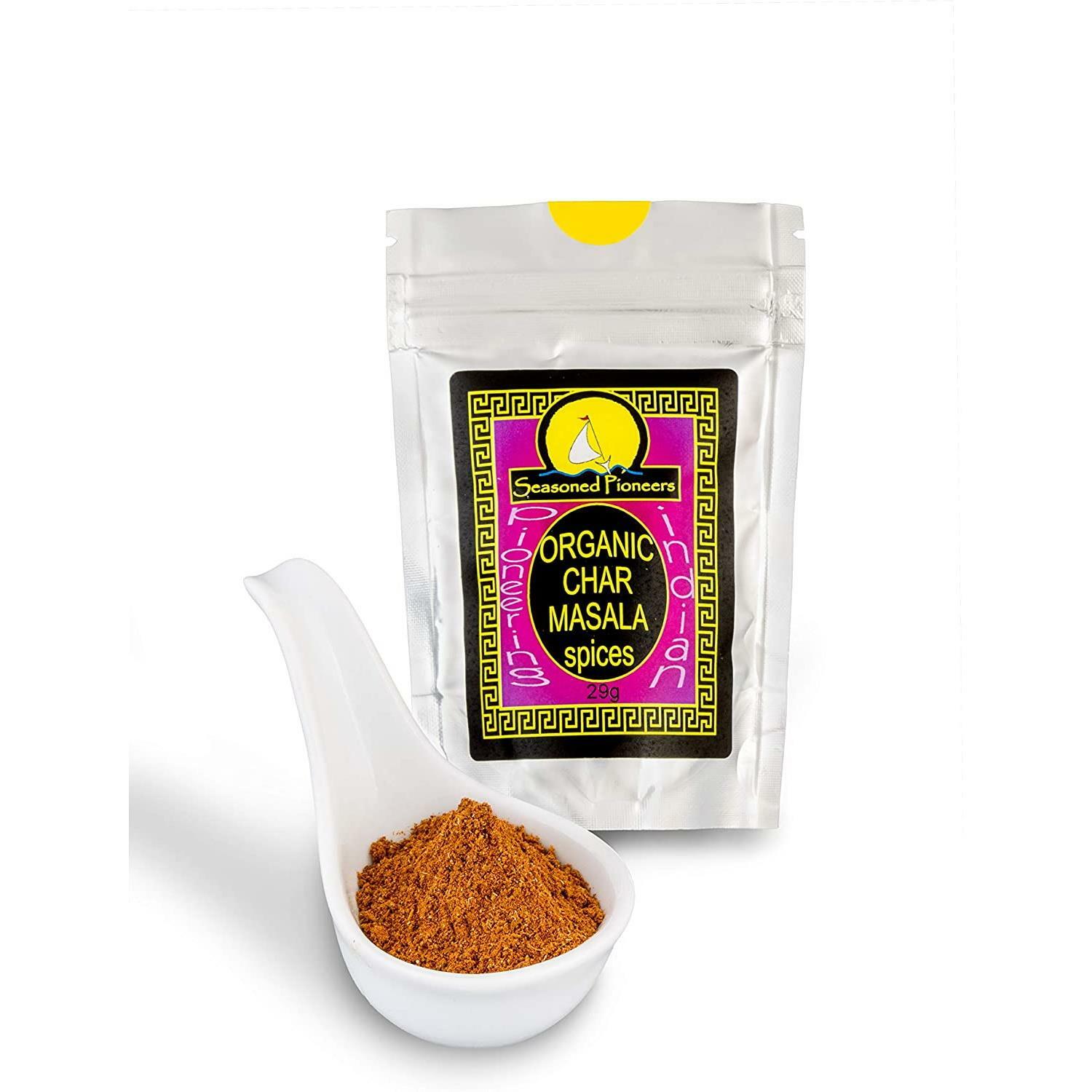 Seasoned Pioneers Spices Vegan Indian Organic Char Masala Resealable Pouch