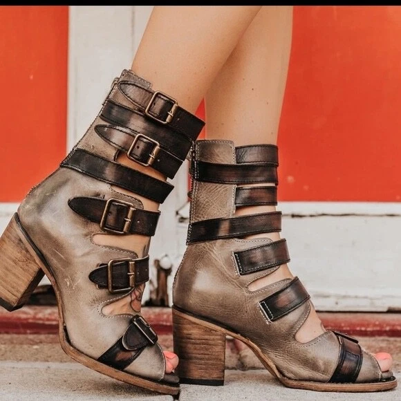 Freebird Stone Bond Gladiator Sandals Boots DISCONTINUED COLOR
