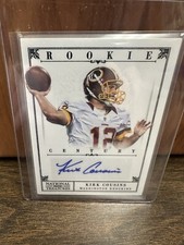 2012 NATIONAL TREASURES KIRK COUSINS AUTO ROOKIE /25 RC Black Border