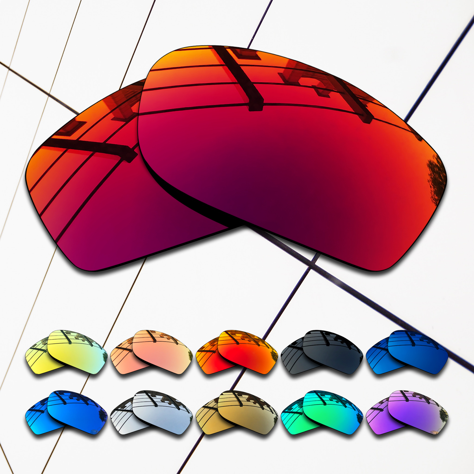 Lenti di ricambio VERE POLARIZZATE compatibili con EMPORIO ARMANI EA3227F 56mm