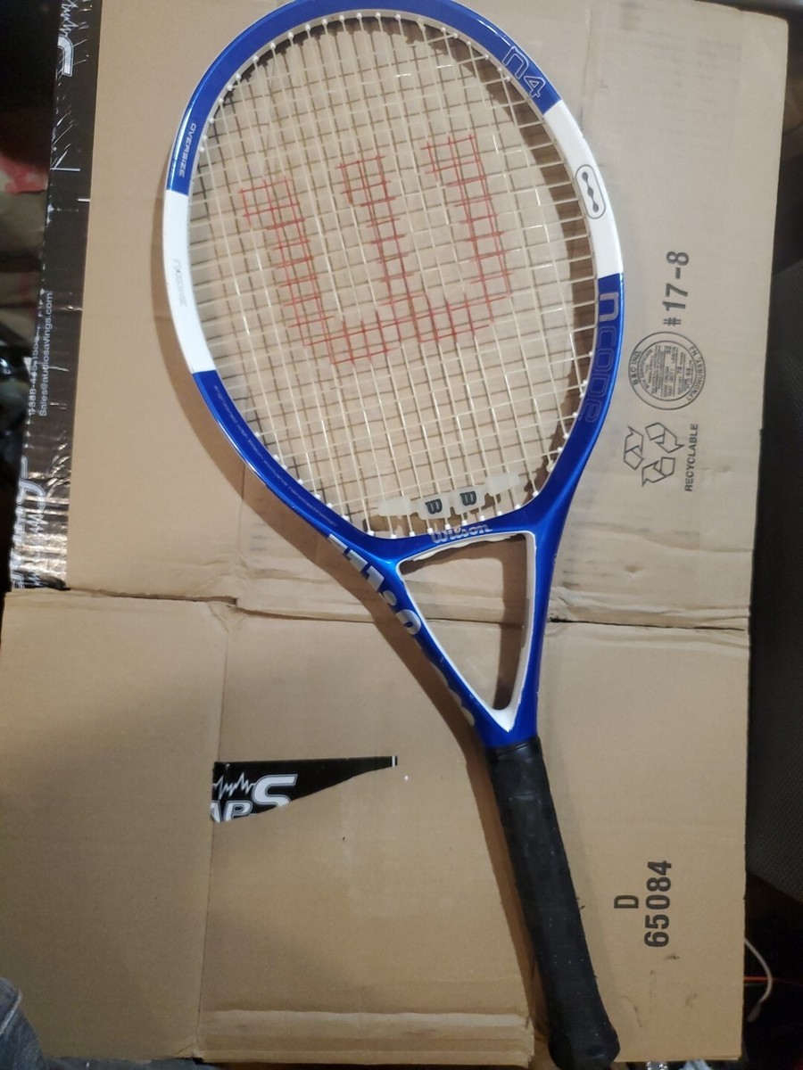WILSON NCODE N4 OVERSIZE BLUE/WHITE TENNIS RACQUET GRIP 4 3