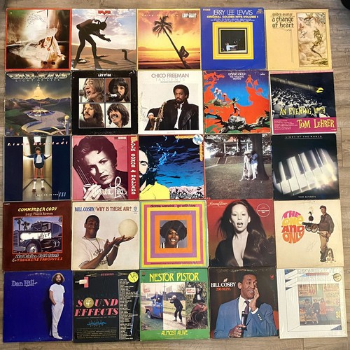 Vintage Vinyl Record LP Lot 25 Albums Old Estate Collection Beatles Rock Folk