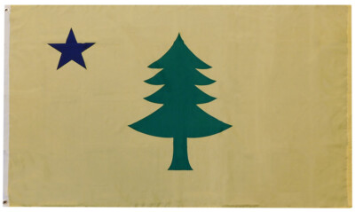 3X5 Old Maine 1901 Bandiera Banner 100D W/ Anelli Di Tenuta - Foto 8